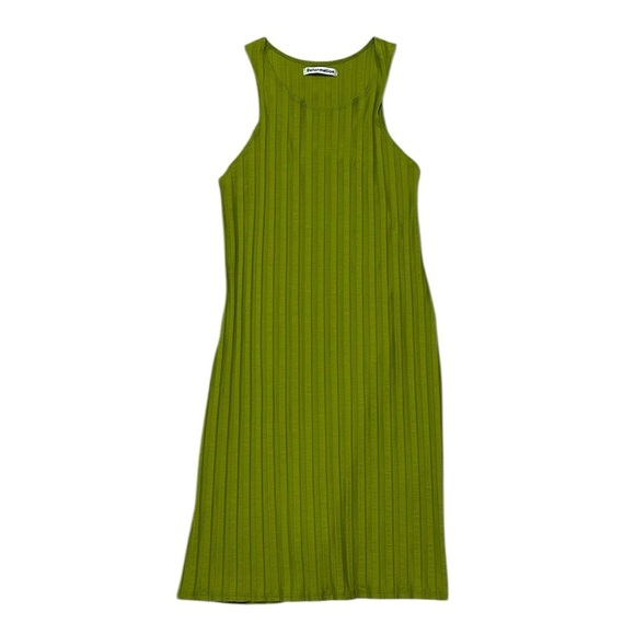 REFORMATION Dress Mel Bodycon Ribbed Knit Sleeveless Mini Size Large USA - Picture 4 of 13